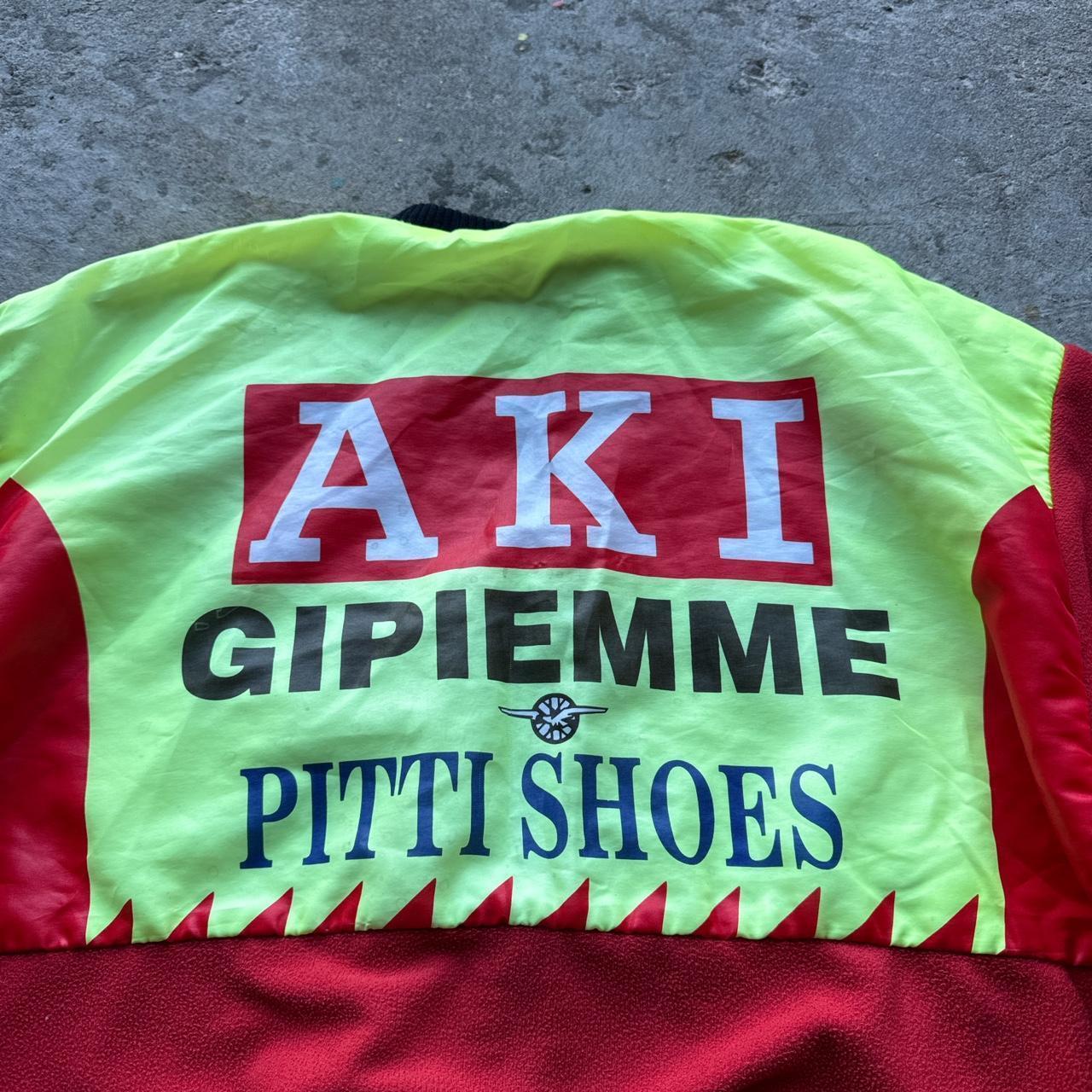Rare and vintage Italian cycling jacket with various Italian sponsors