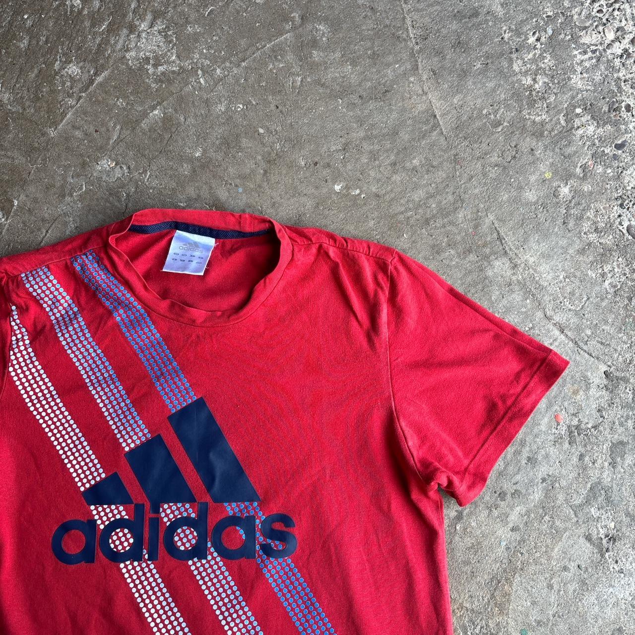 Red Adidas Logo Graphic T-Shirt