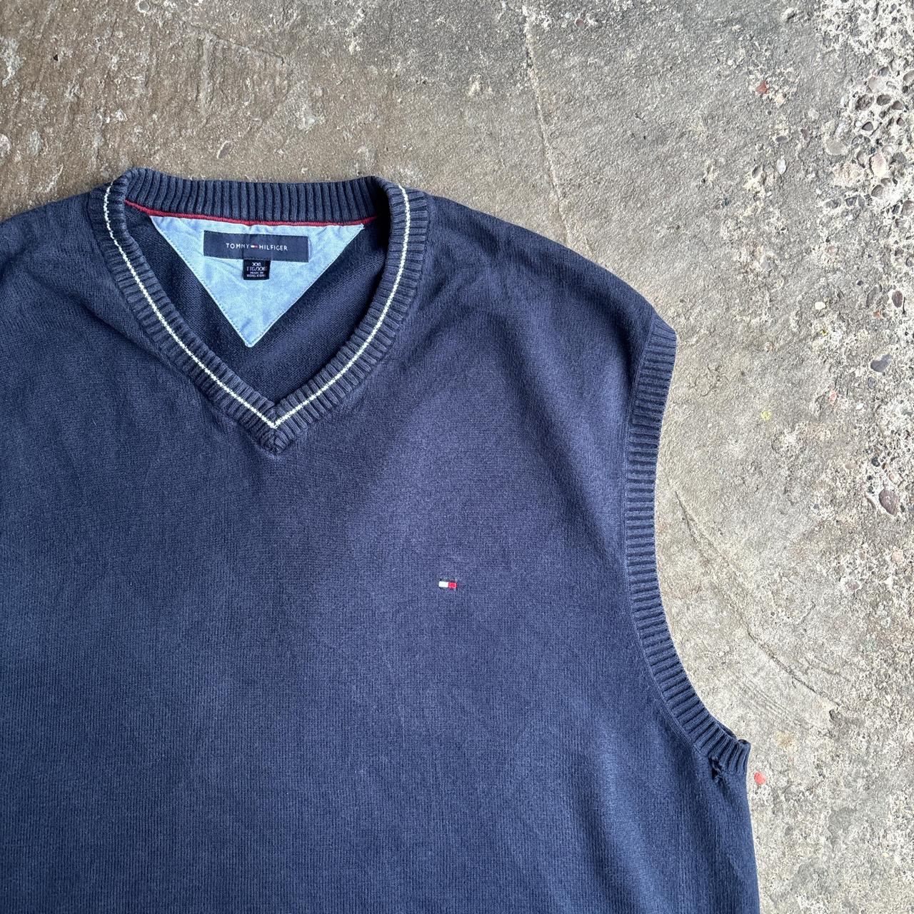 Navy Tommy Hilfiger Sweater Vest - 2XL