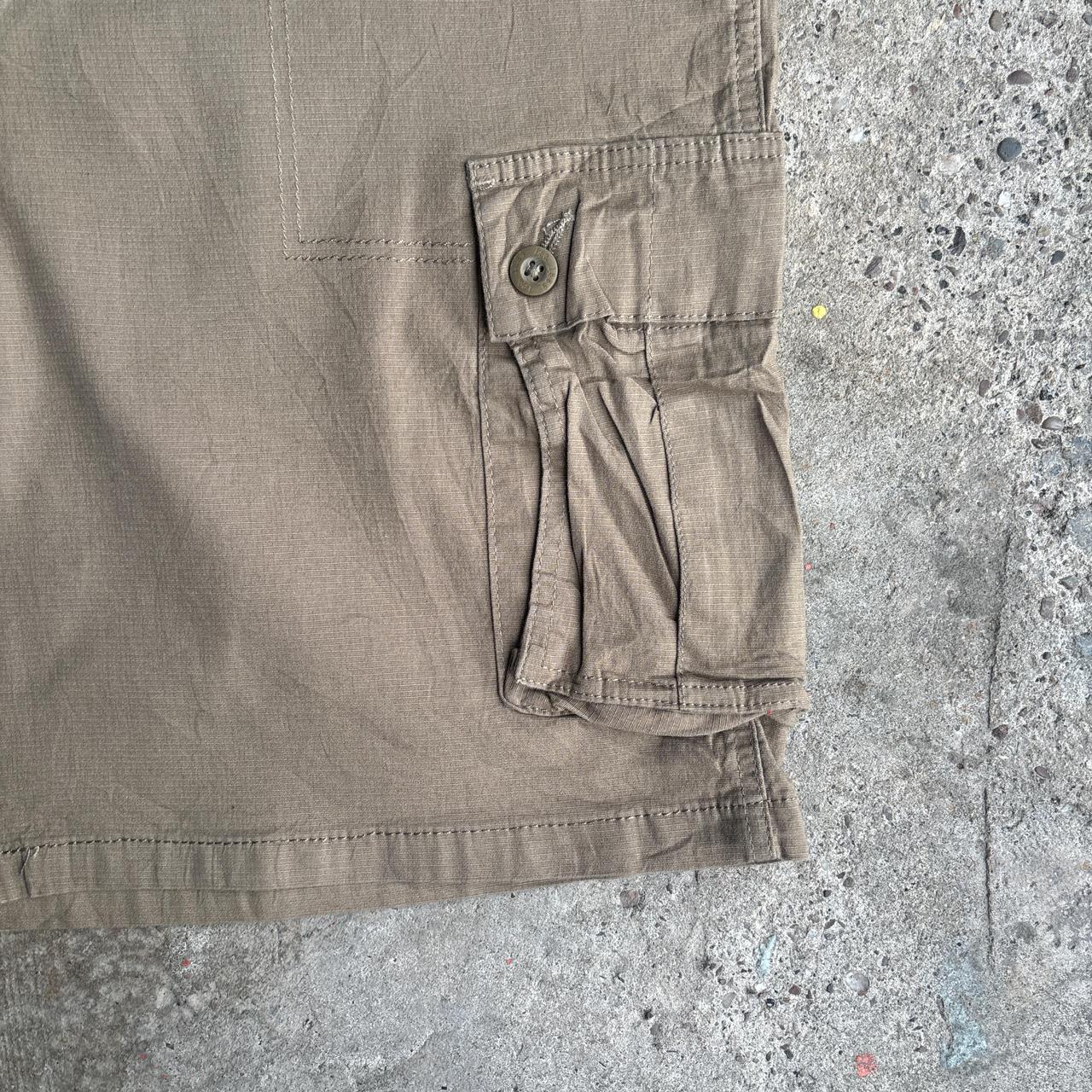 Khaki Green Lee Cargo Shorts