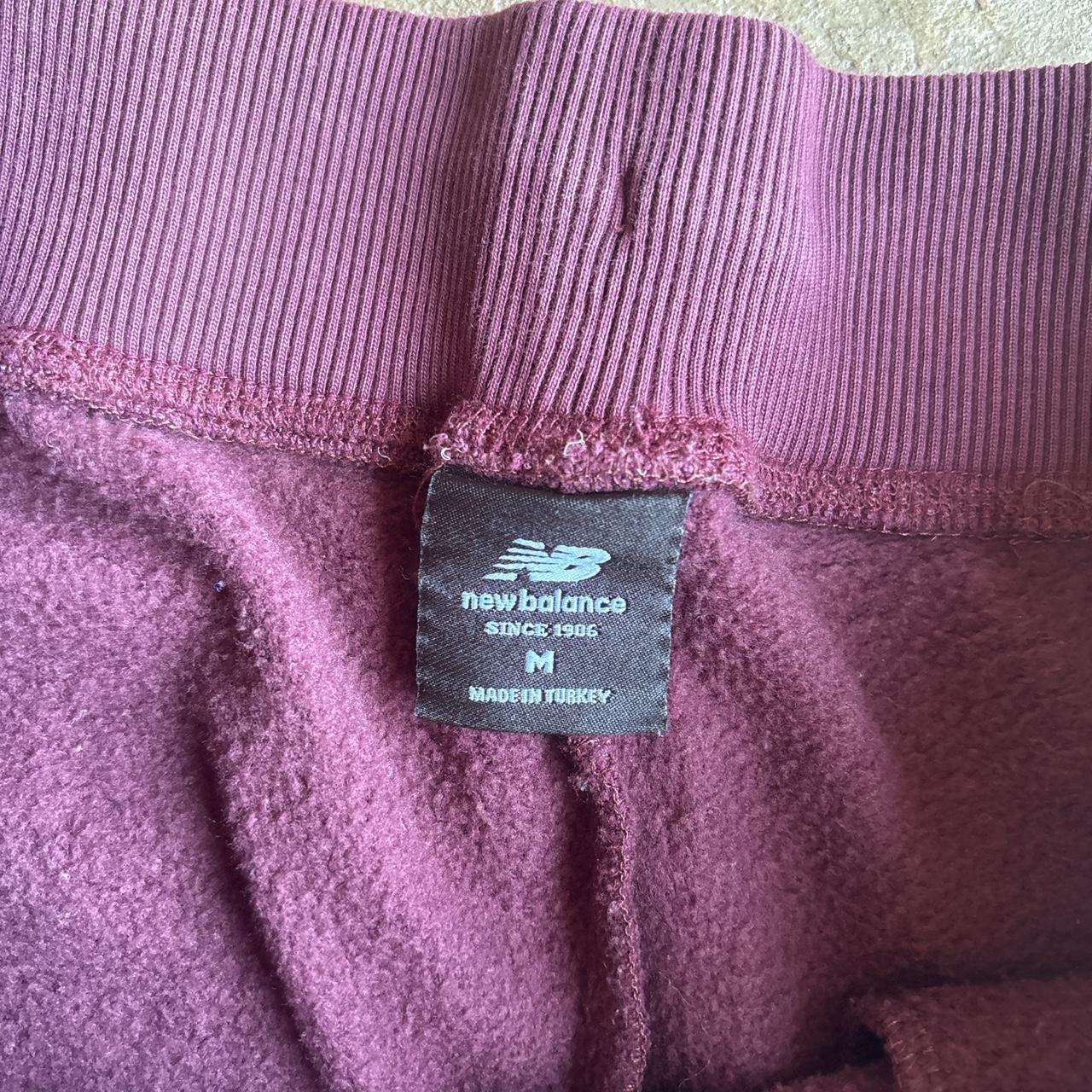 Burgundy New Balance Tracksuit Shorts