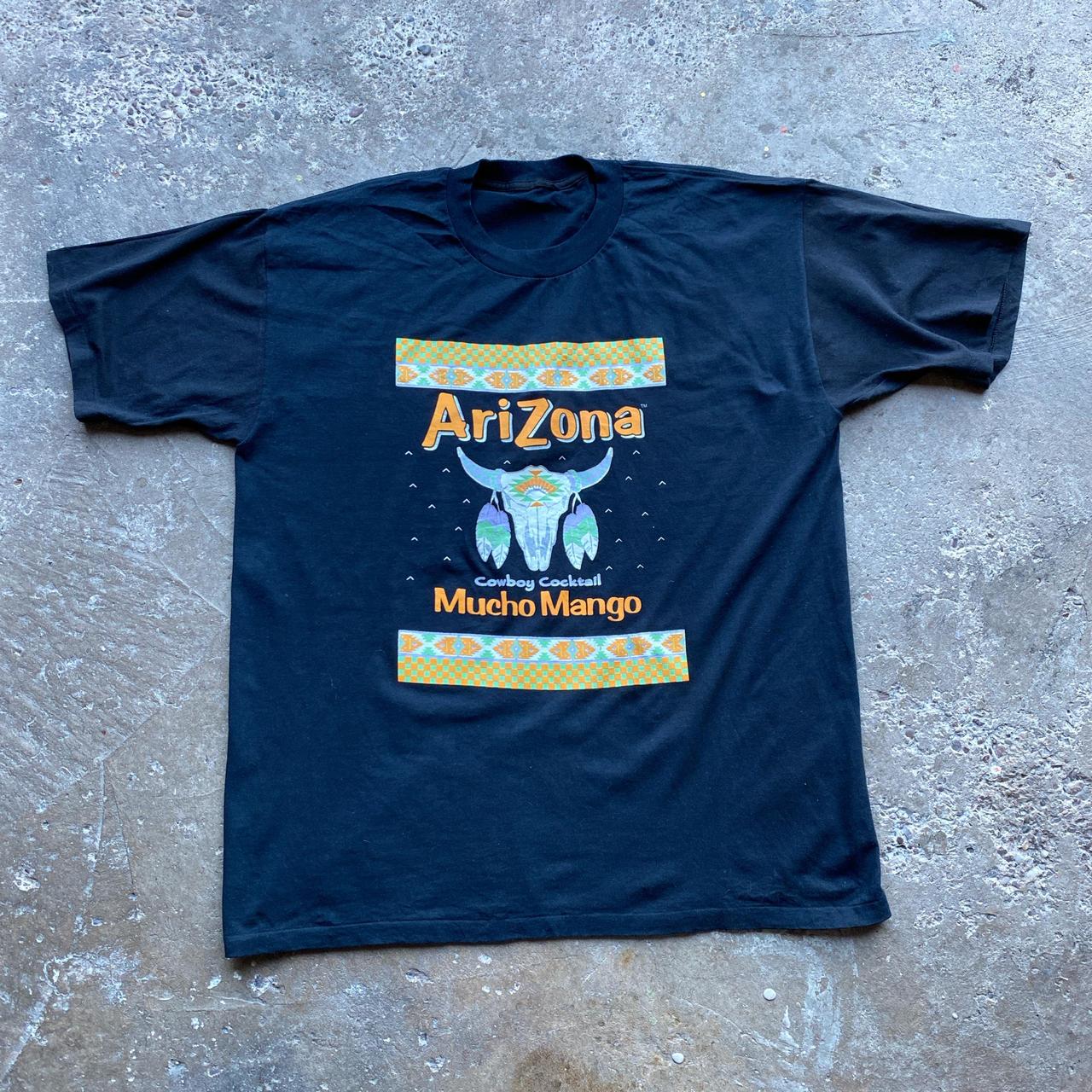 Black single-stitch t-shirt with ‘Cowboy Cocktail’ print - XXL