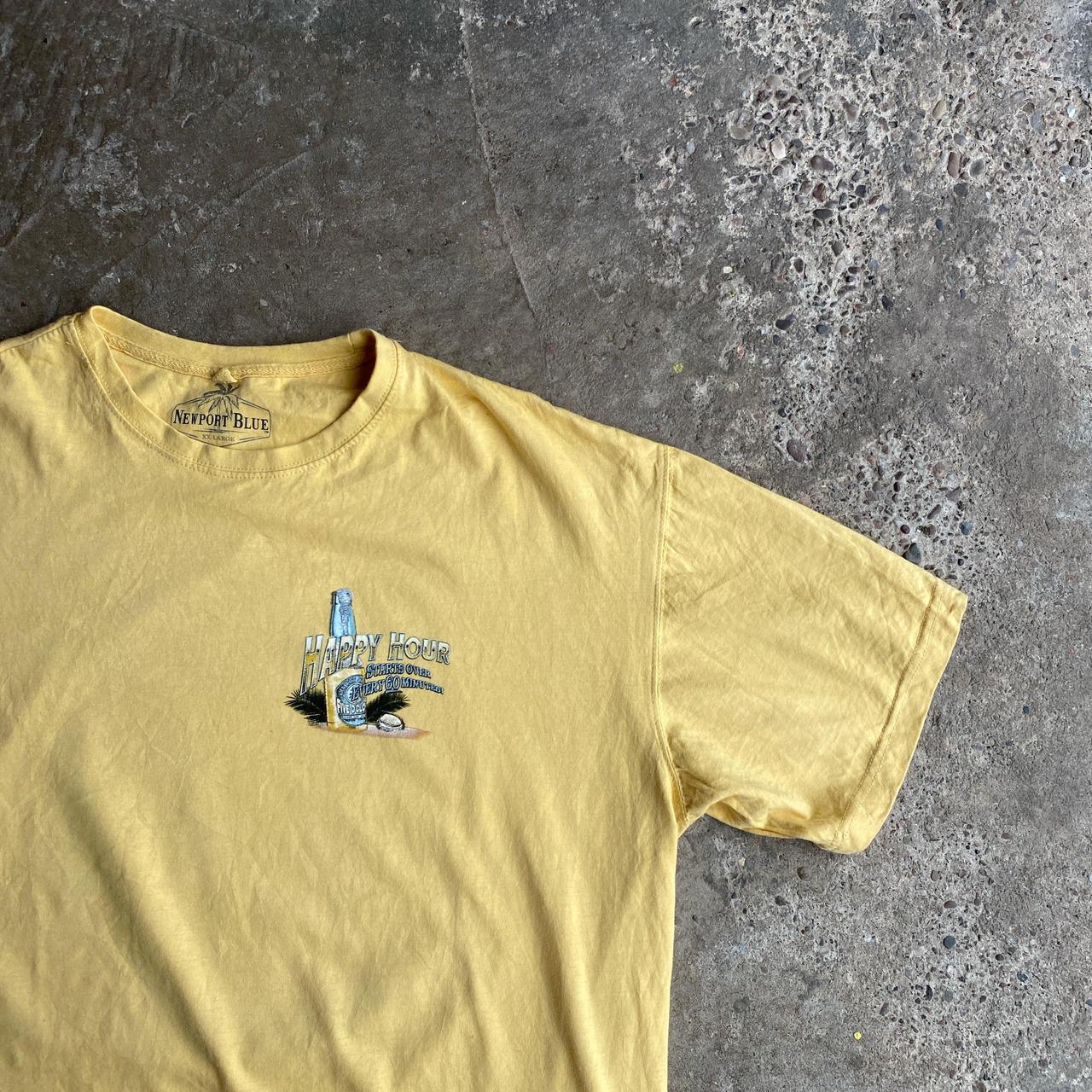 Yellow Newport Blue Graphic Bar T-Shirt