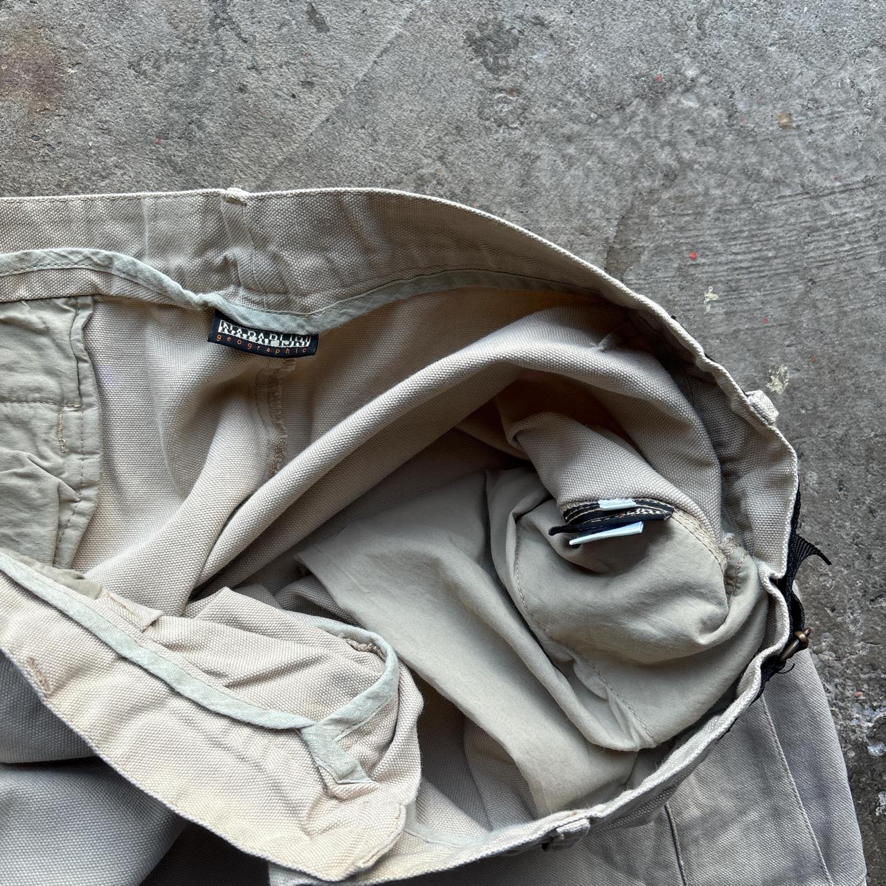 Tan Napapijri cargo shorts
