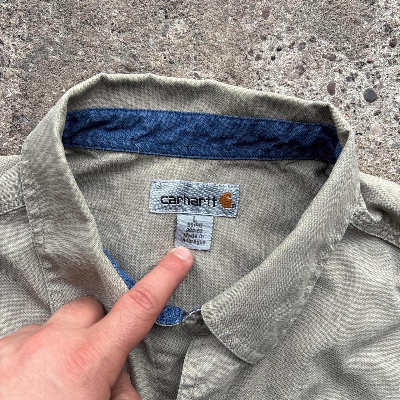 Tan Carhartt Short-Sleeved Shirt - L