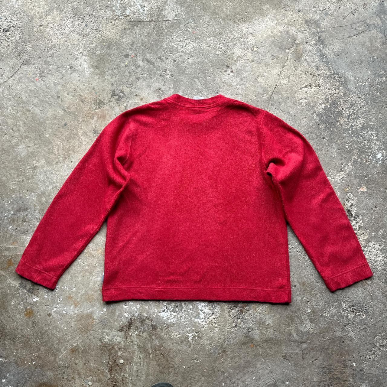 Red Adidas fleece sweatshirt