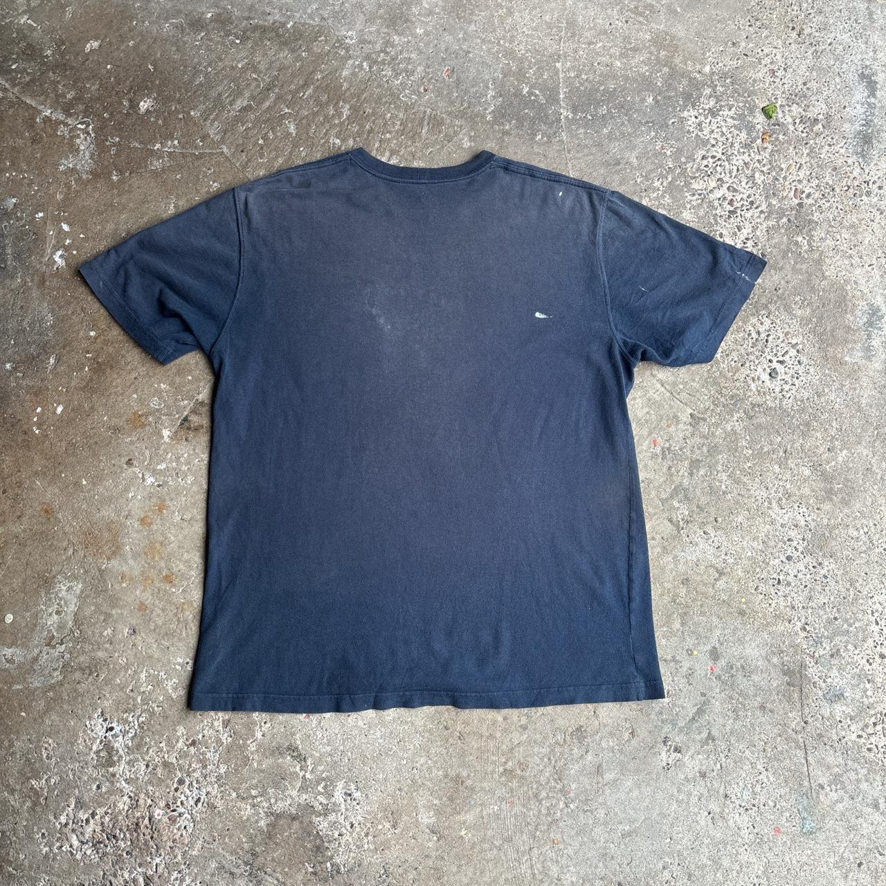 Navy Paint Splattered Carhartt T-Shirt