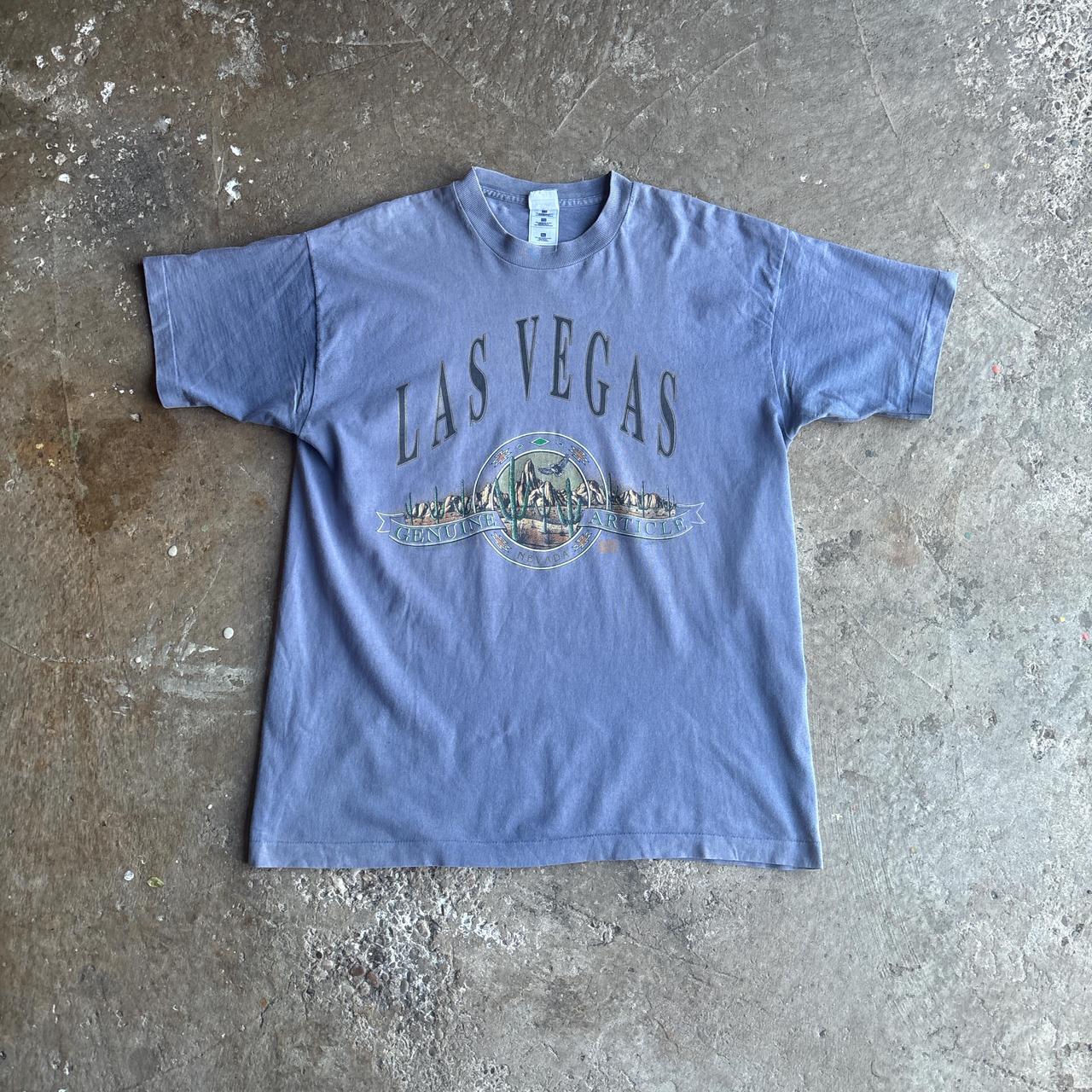 Light Purple ‘Las Vegas’ Print Single Stitch T-Shirt