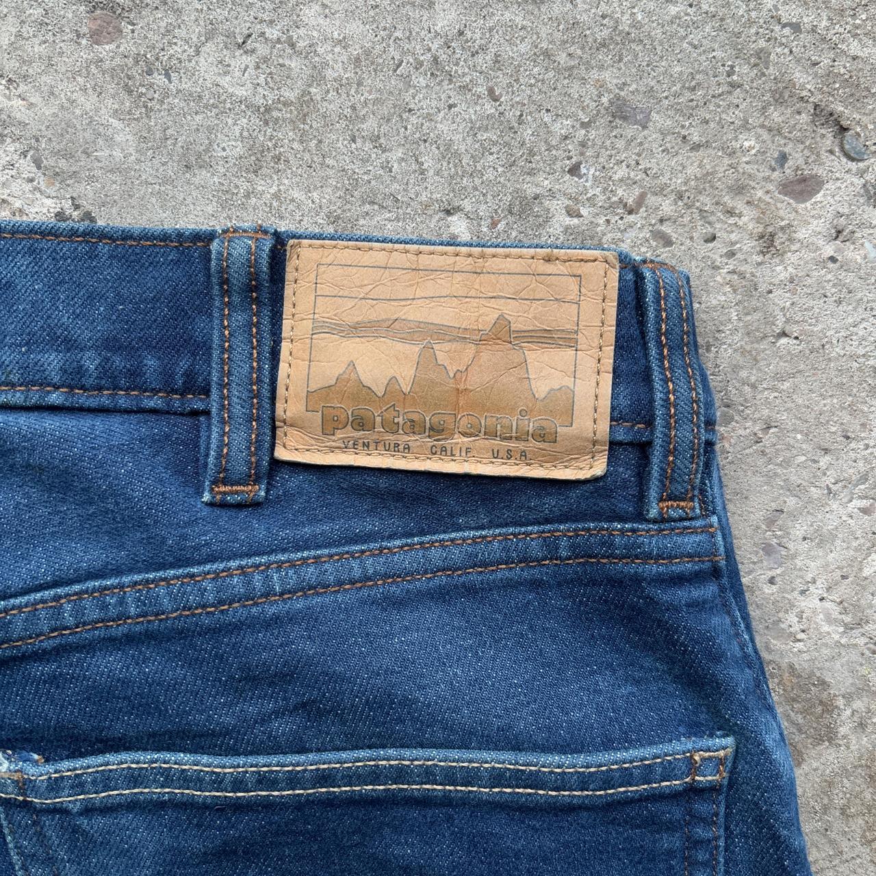 Blue Patagonia denim jeans