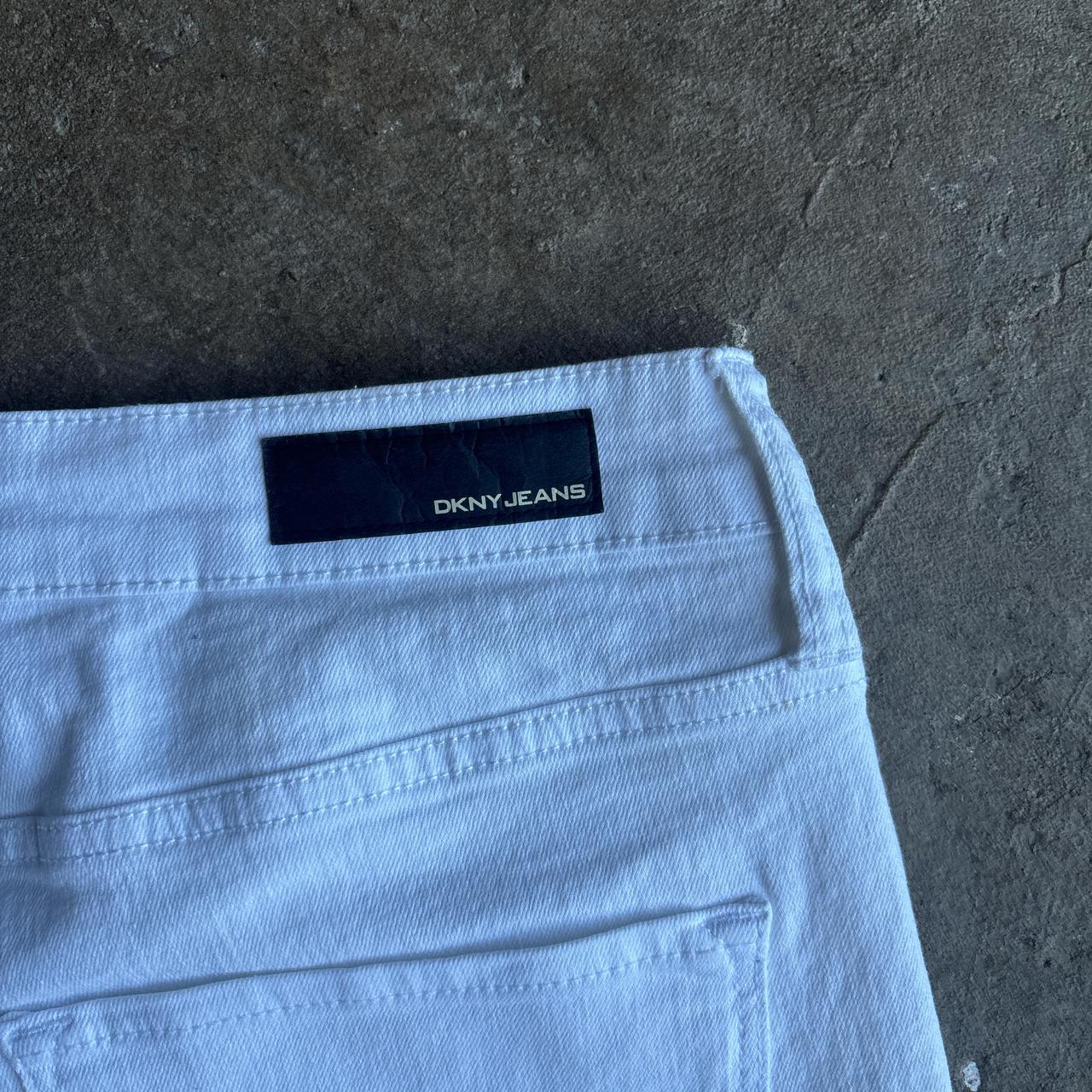 White DKNY Jean Shorts