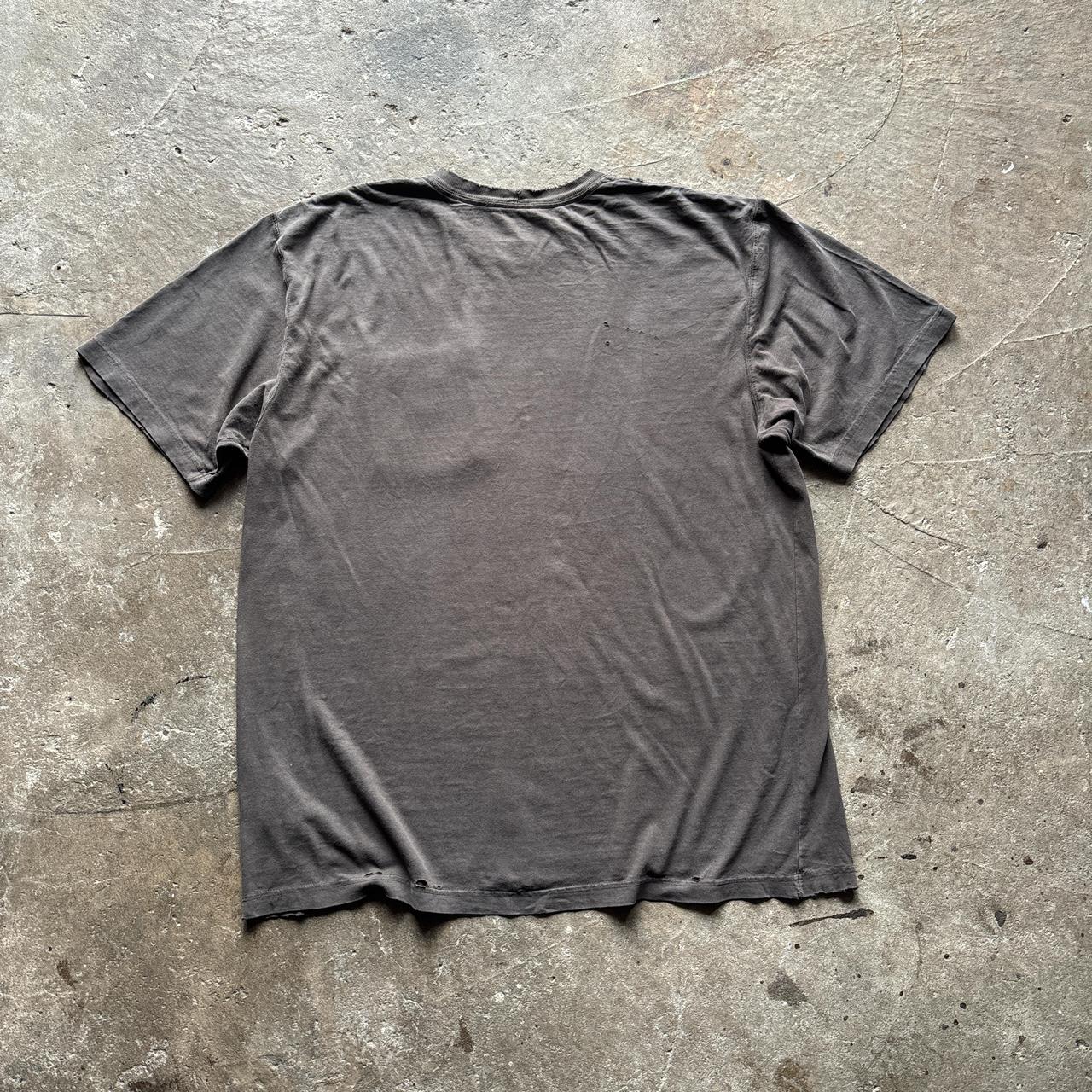 Brown Distressed Carhartt T-shirt - L