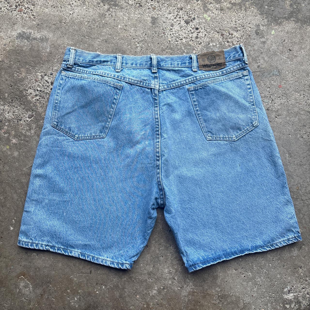 Blue Wrangler denim shorts