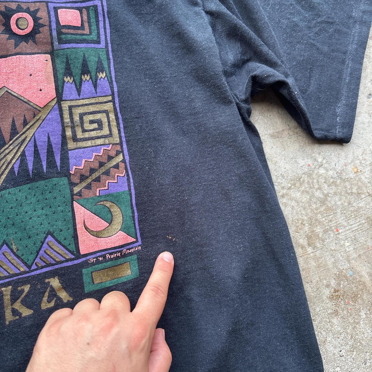 Vintage black Alaska single stitch tee - XL