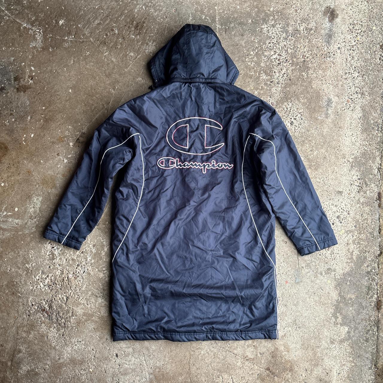Navy Blue Champion Full-Zip Windbreaker Jacket - L