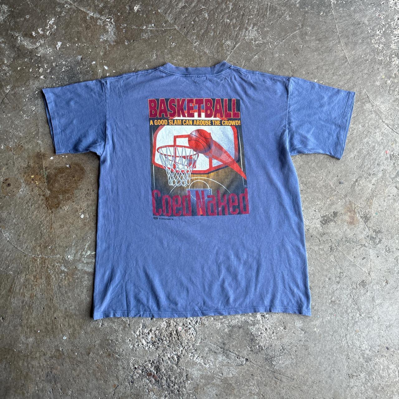Vintage Blue 90’s Graphic Basketball T-Shirt - XL