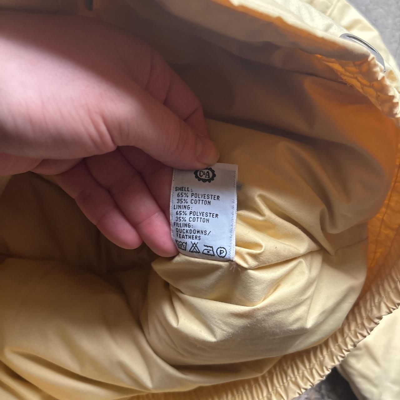 Cream vintage Rodeo feather down puffer jacket