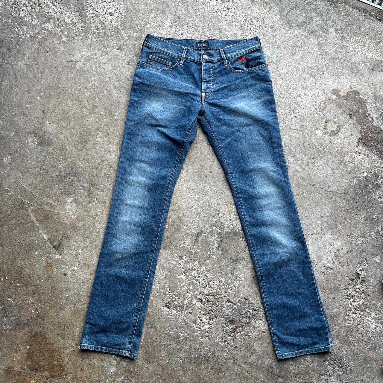 Armani Jeans Slim Fit Navy Denim Jeans | 31 Waist