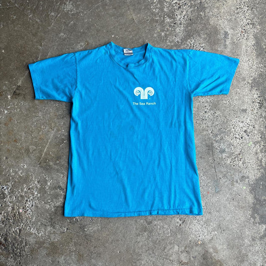Vibrant Blue ‘The Sea Ranch’ Single Stitch T-Shirt - XL