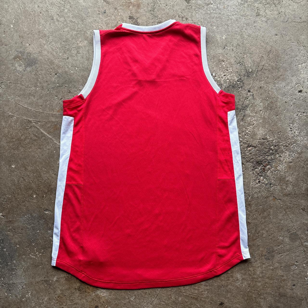 00s Nike red and white basketball vest