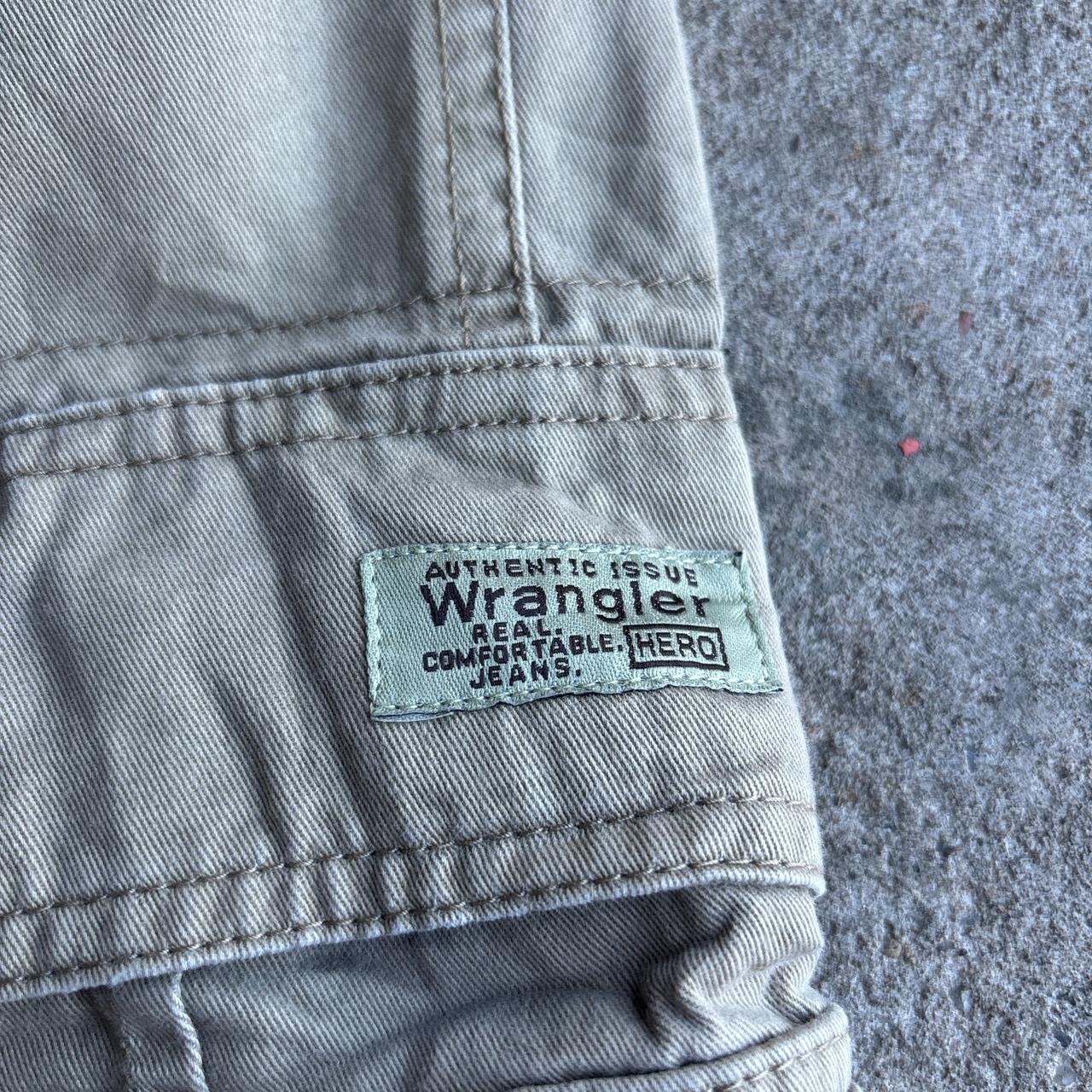 Beige Wrangler Cargo Shorts