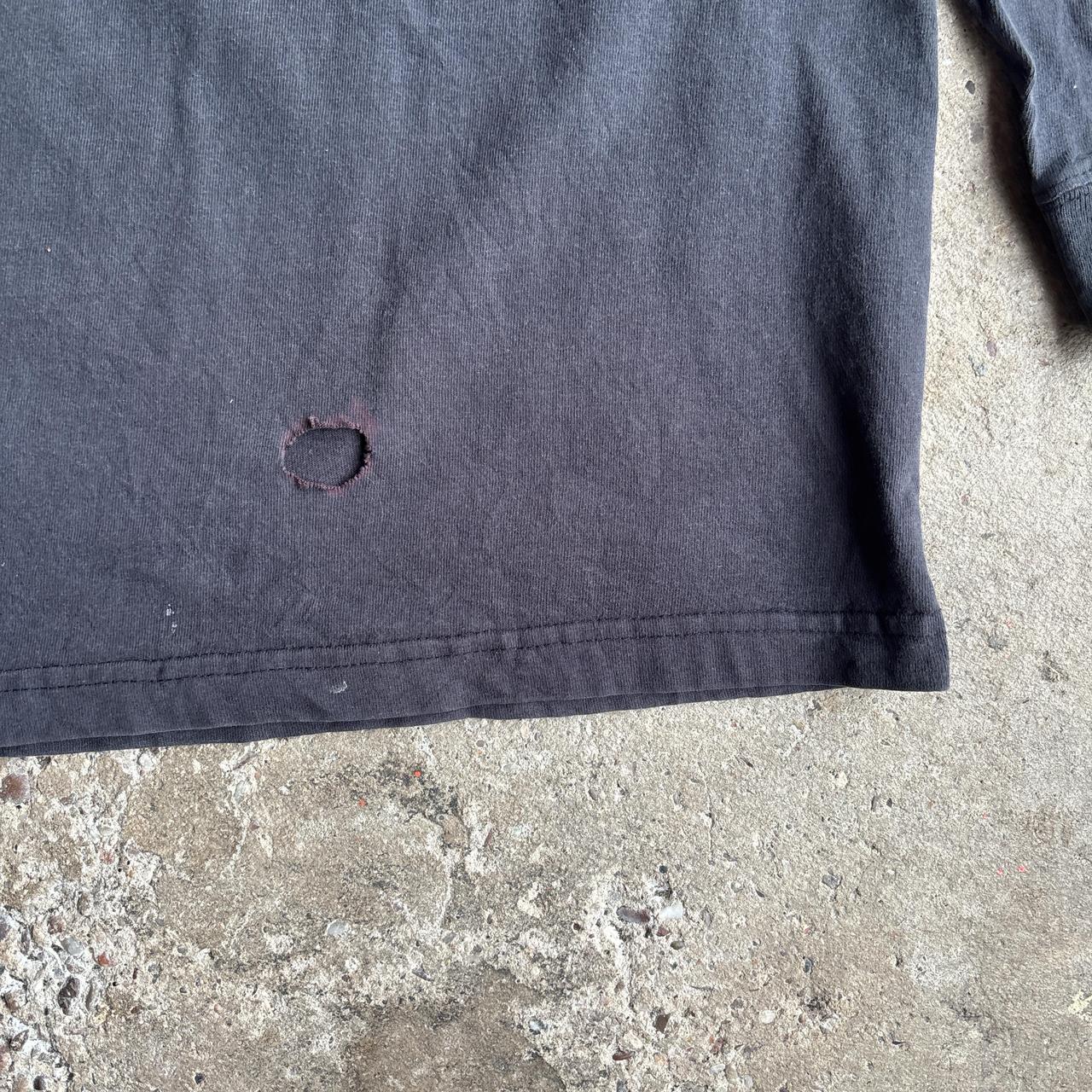 Grey Long-Sleeve Carhartt Paint Splattered T-Shirt