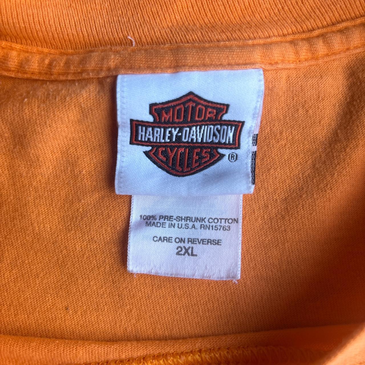 Orange Harley Davidson 00’s Graphic T-Shirt