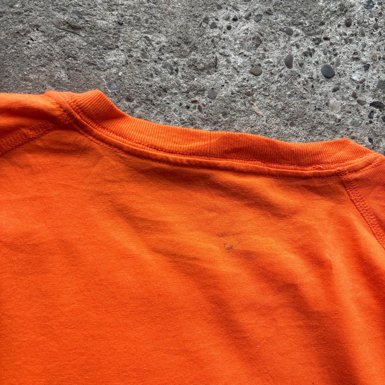 Orange Carhart sing pocket t-shirt - L