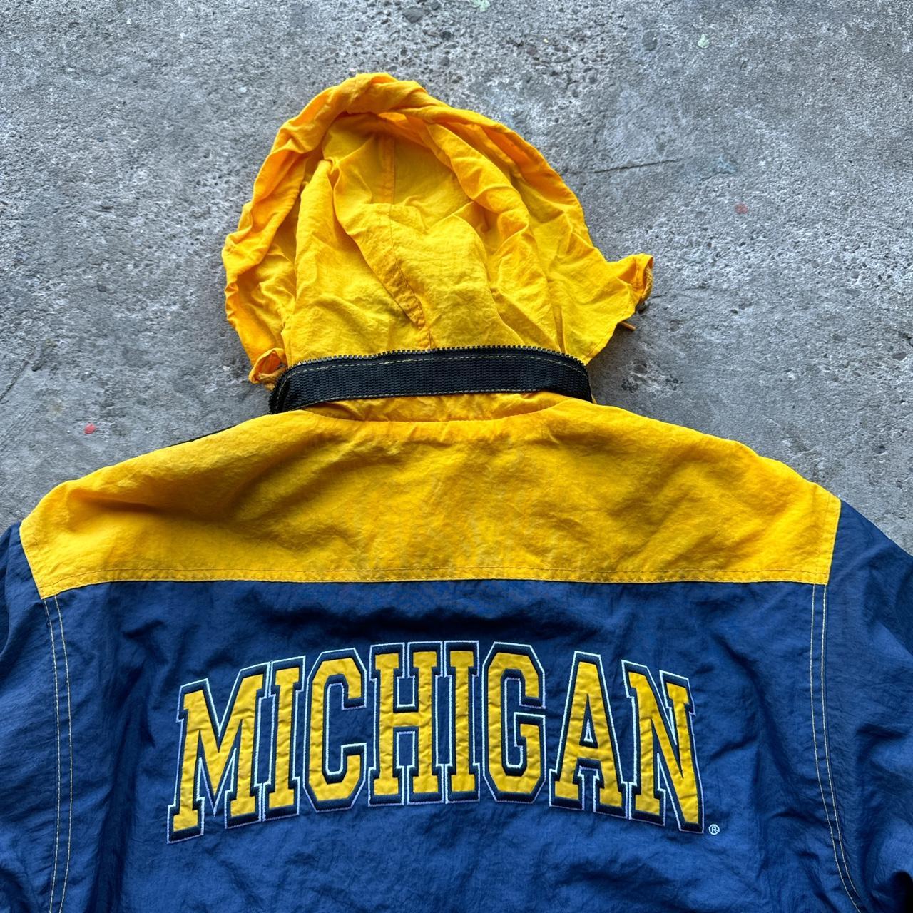 Vintage Champion Michigan Wolverines jacket with soft quilted and fleece lining