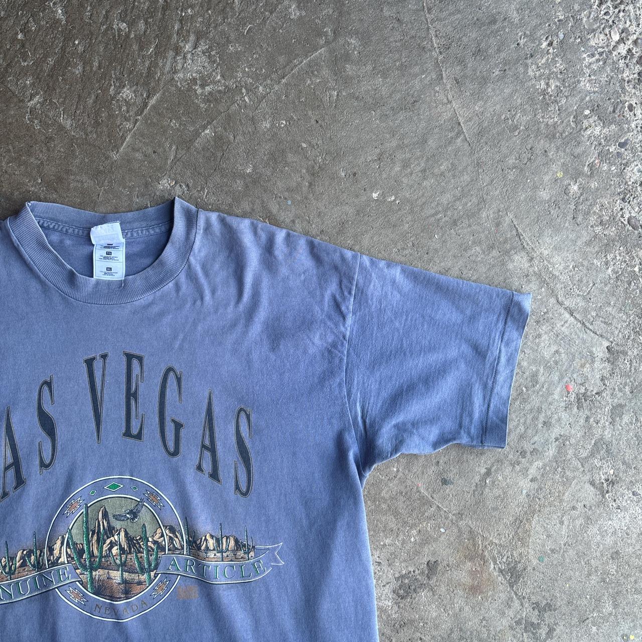 Light Purple ‘Las Vegas’ Print Single Stitch T-Shirt