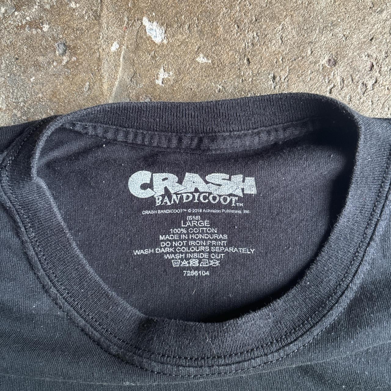 Black Crash Bandicoot Graphic T-Shirt