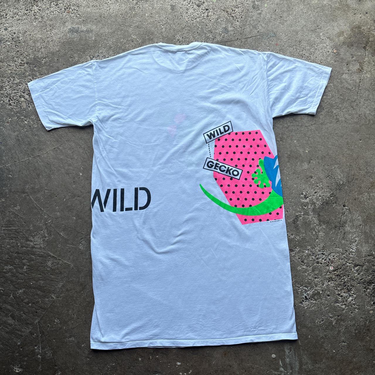 90s White ‘Gecko, Hawaiian’ t-shirt dress - OS