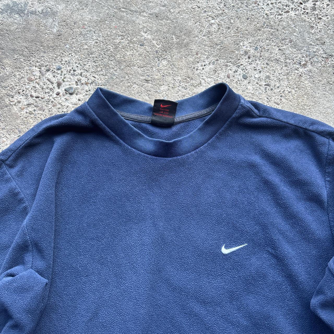 90s Navy Nike Fleece Sweatshirt - M