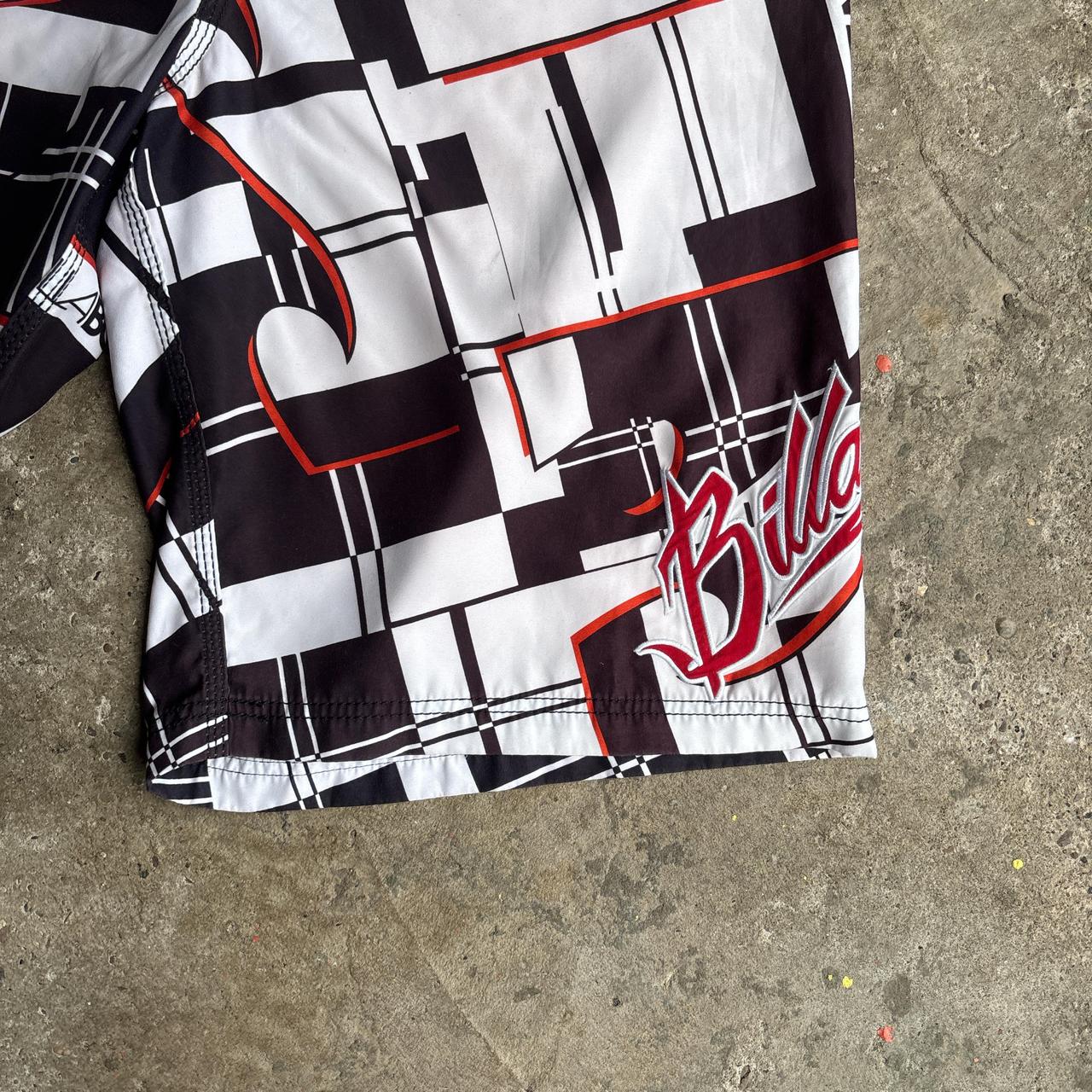 Black & White Checkered Billabong Board Shorts
