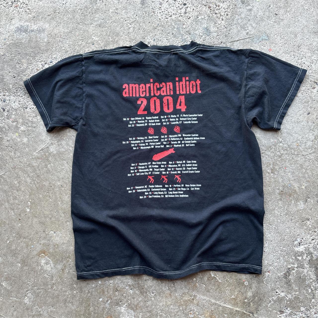 Y2k Green Day, American idiot 2004 t-shirt