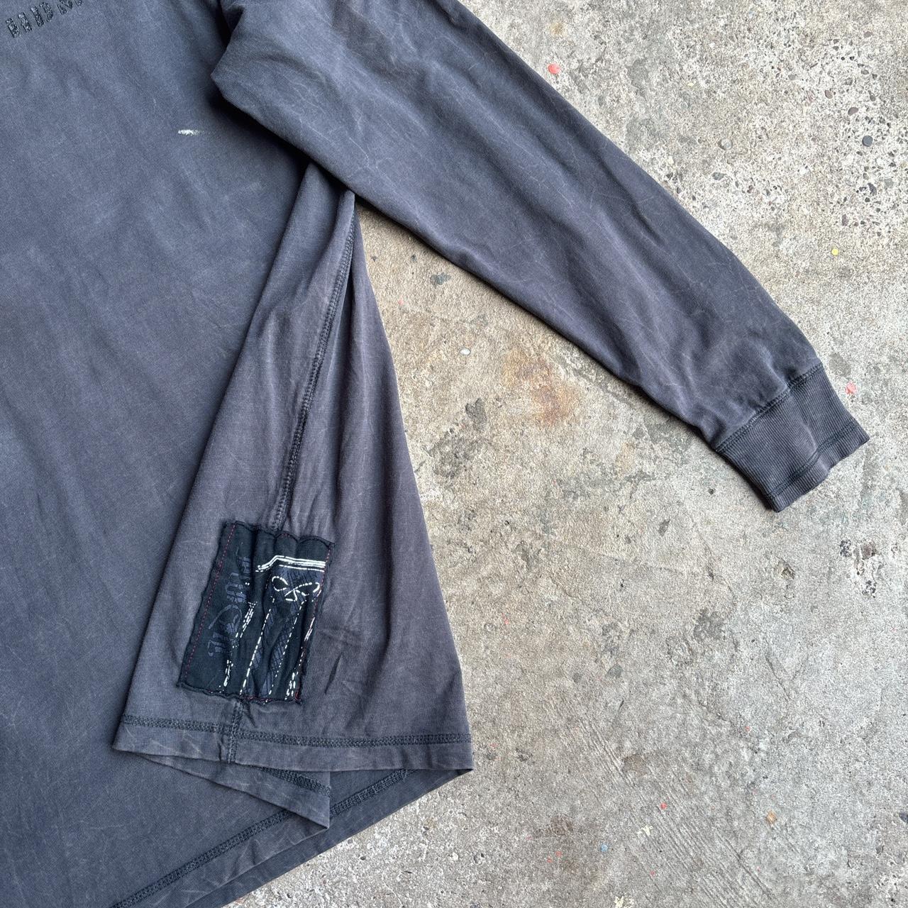00s Grey Harley Davidson Motorcycle club long sleeve top