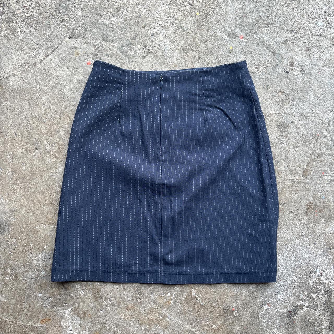 Vintage Navy guess pinstripe skirt