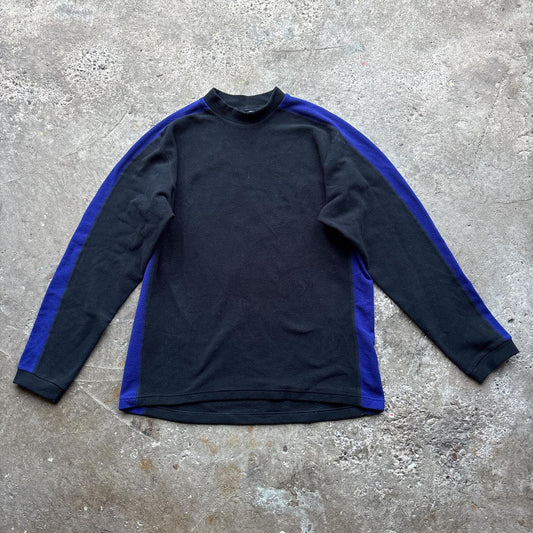 Black and navy Helly Hansen fleece-like sweatshirt