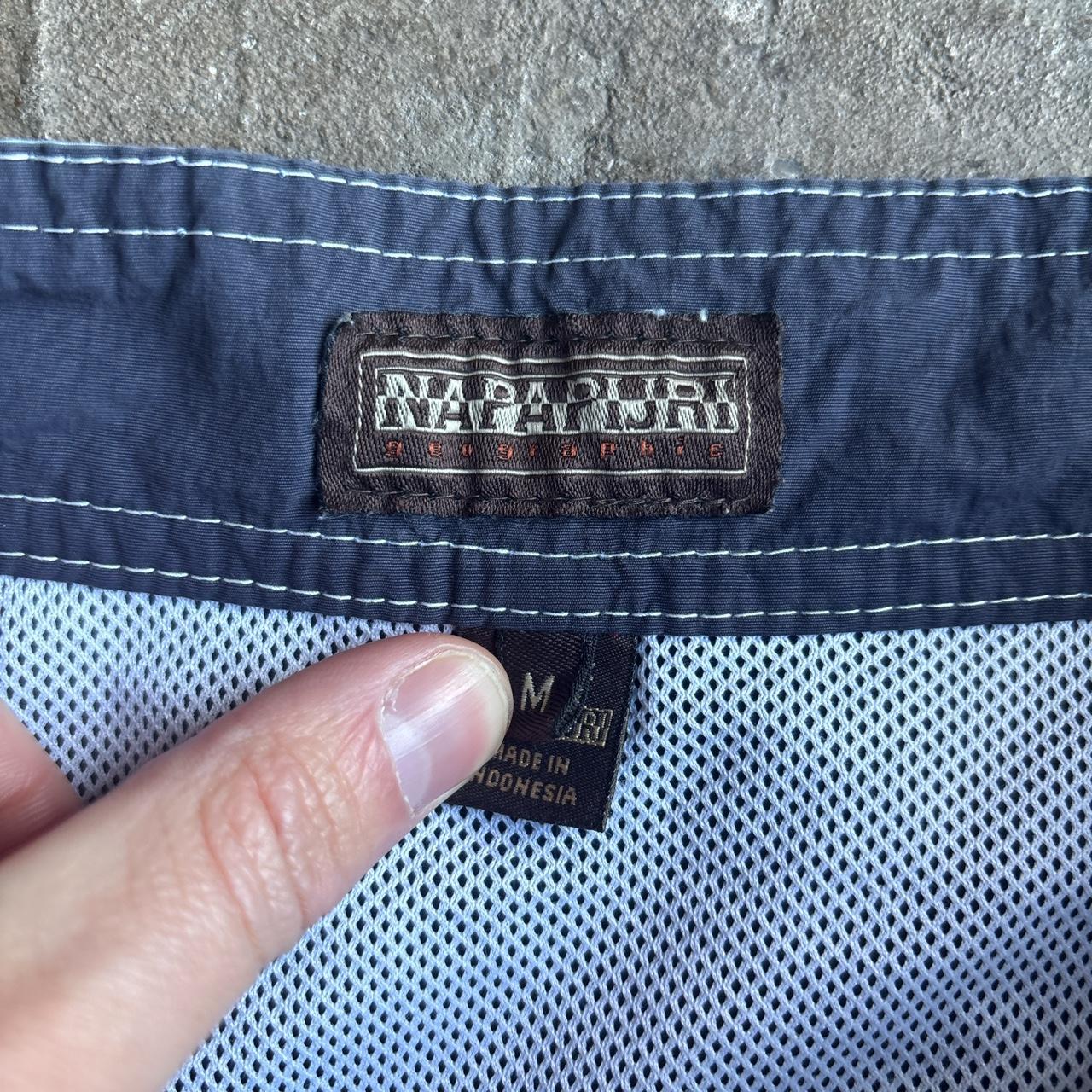 Grey/Blue Napapijri Patterned Swim Shorts