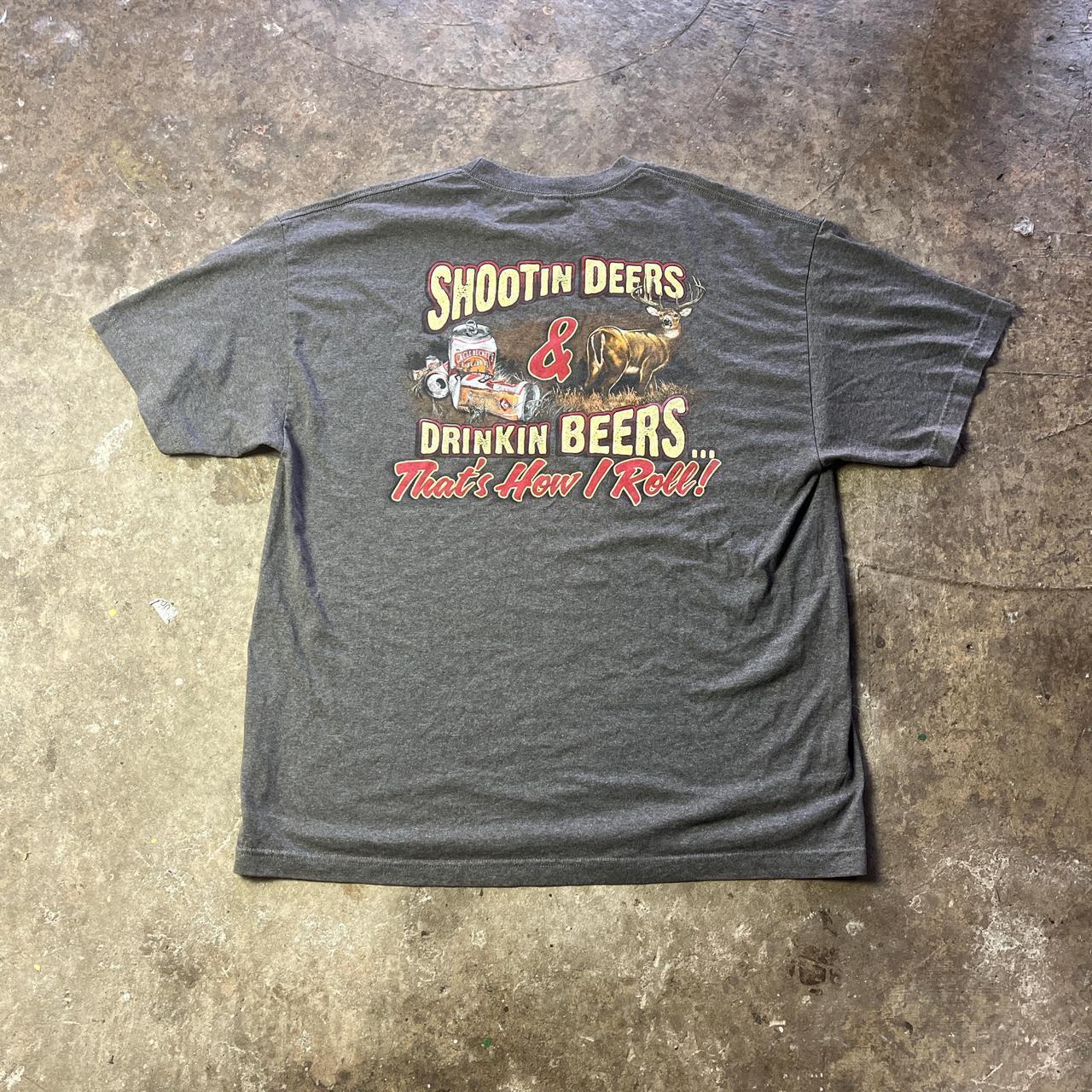 Grey Buck Wear graphic tee