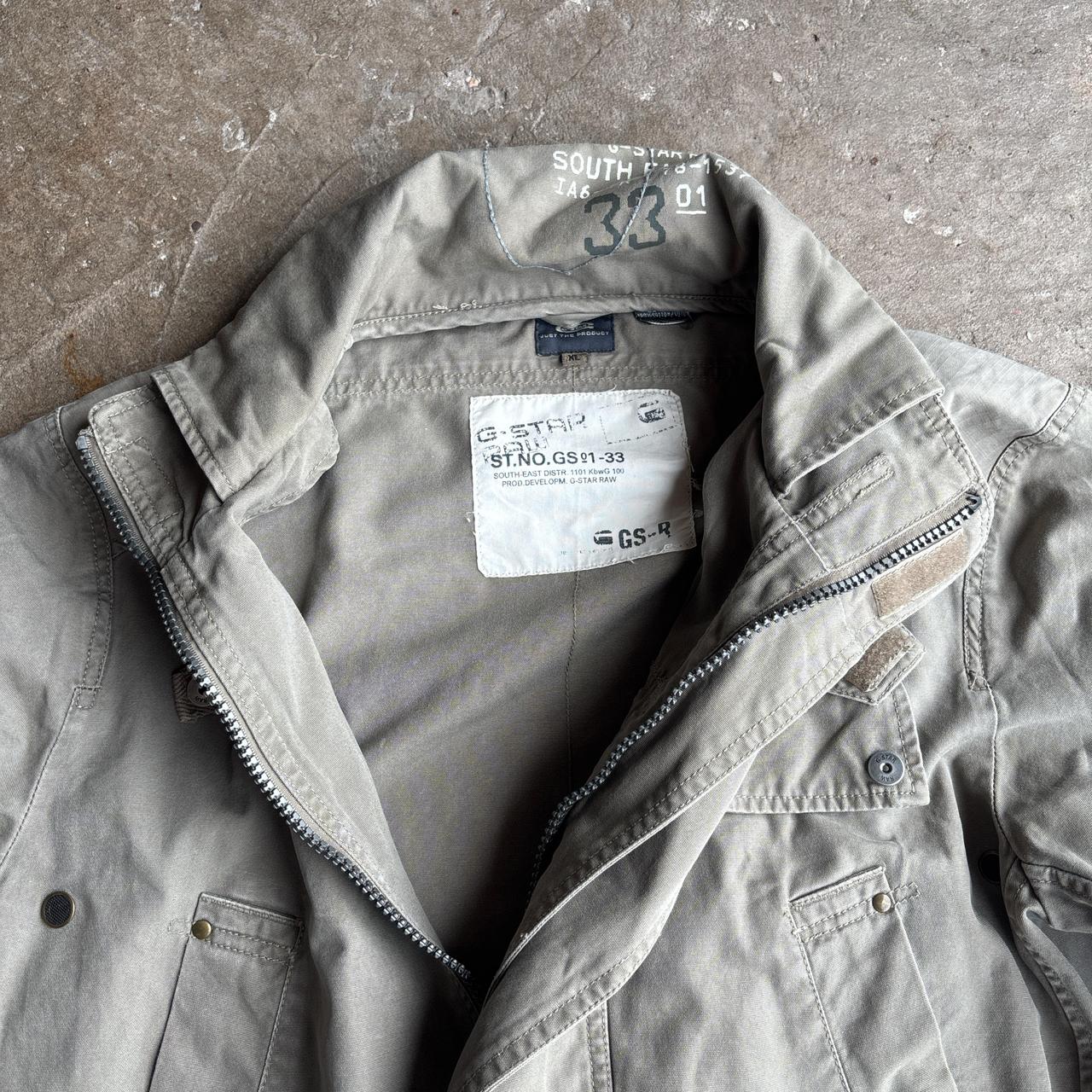 Khaki G-STAR RAW Military Style Jacket
