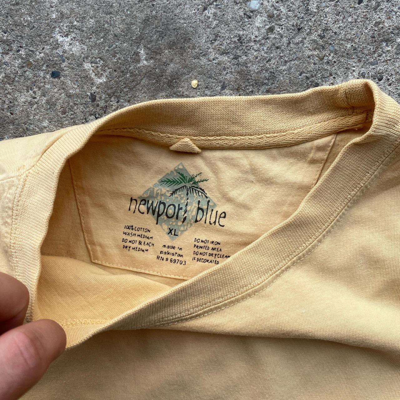 Yellow Newport Blue graphic tee - XL