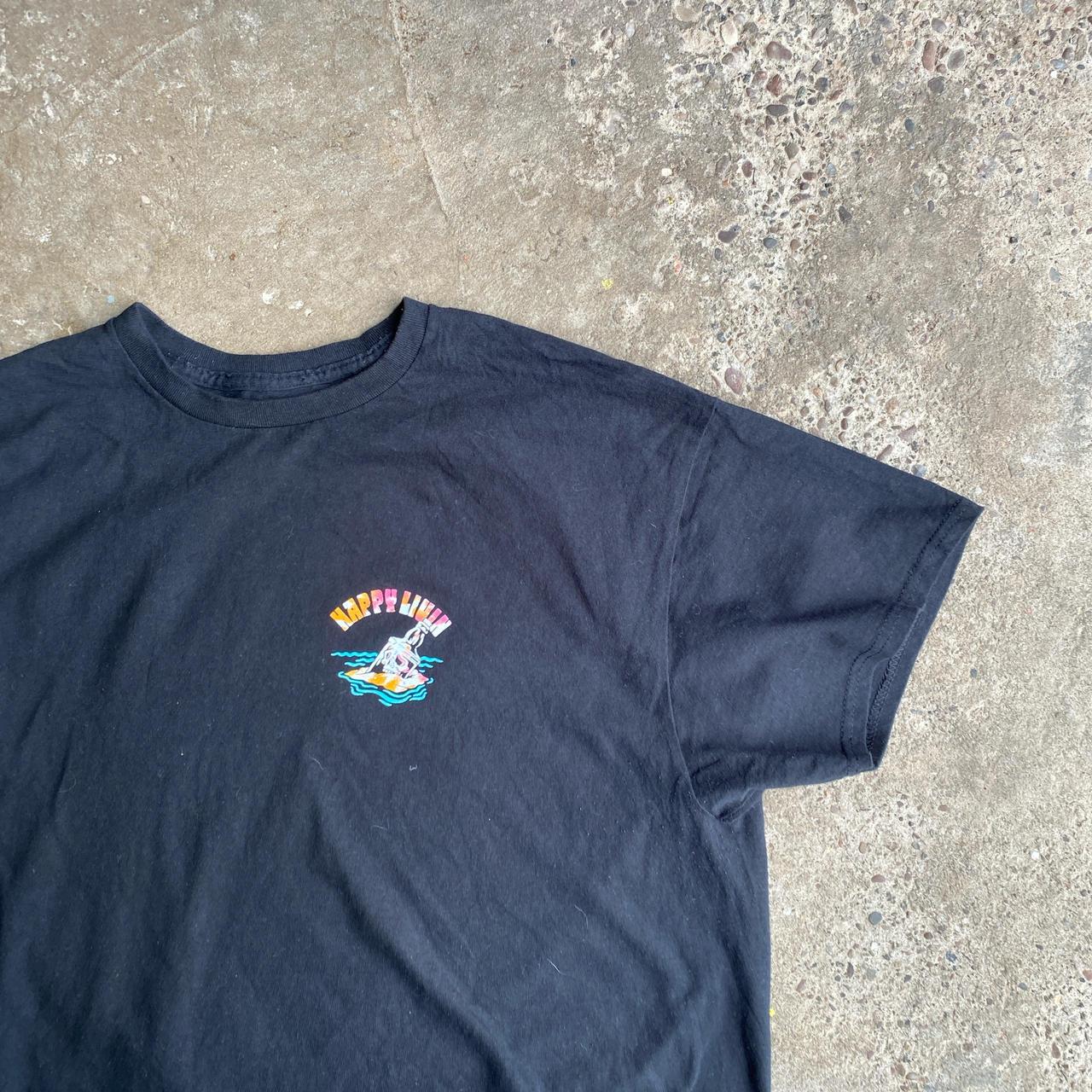 Black ‘Happy Liuin’ Bar T-Shirt