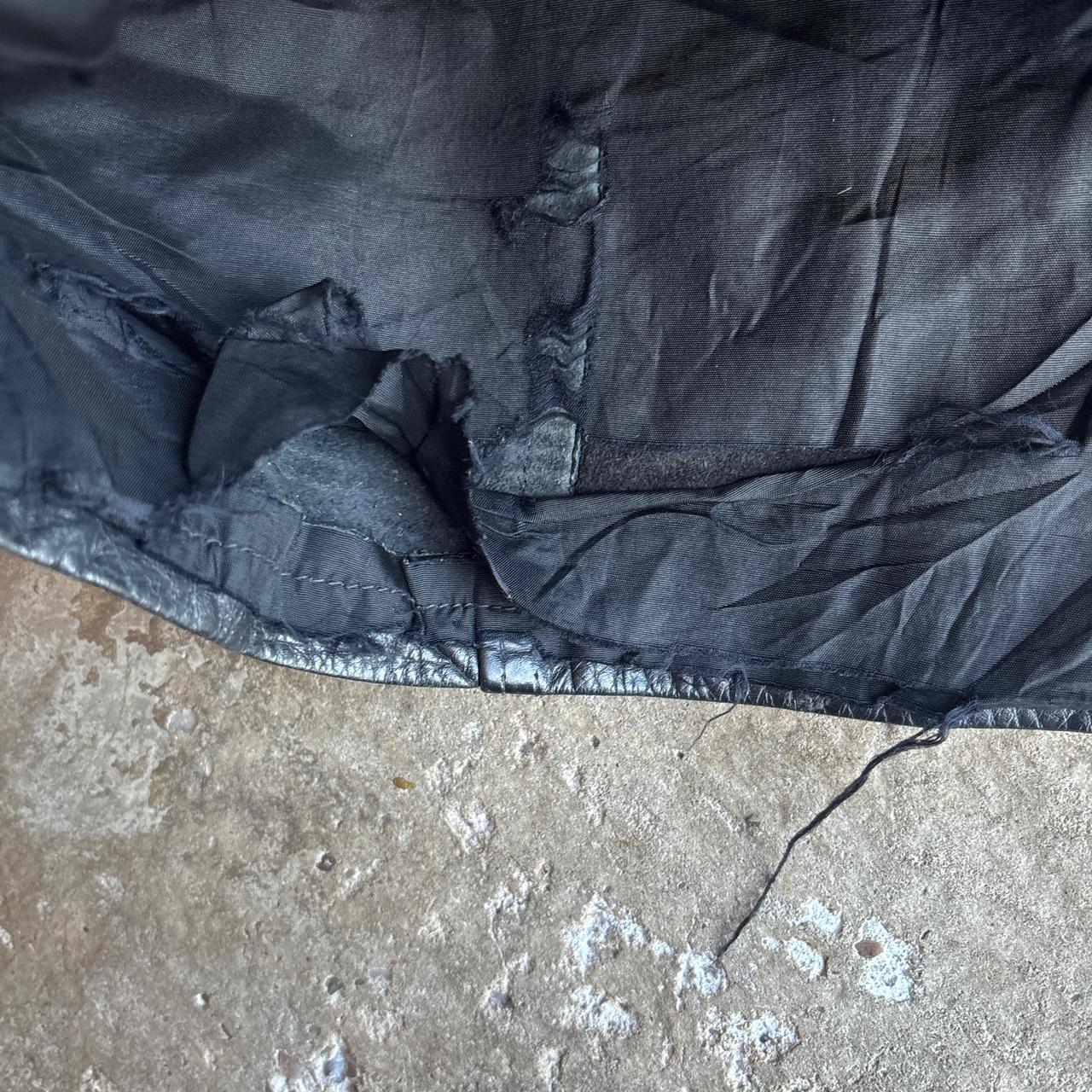 Black Leather Vest Jacket