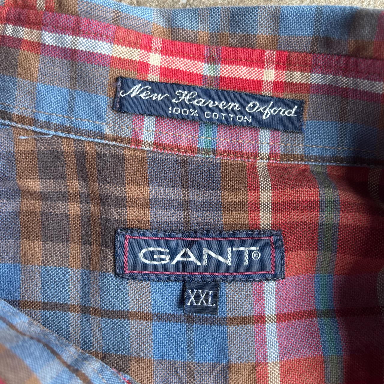 Red & Blue Checkered GANT Long-Sleeve Shirt - 2XL