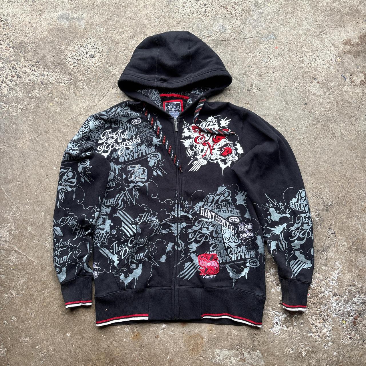 Black ECKO UNLTD Graphic Hoodie