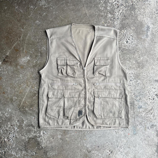Cream Technical Vest Jacket - XL