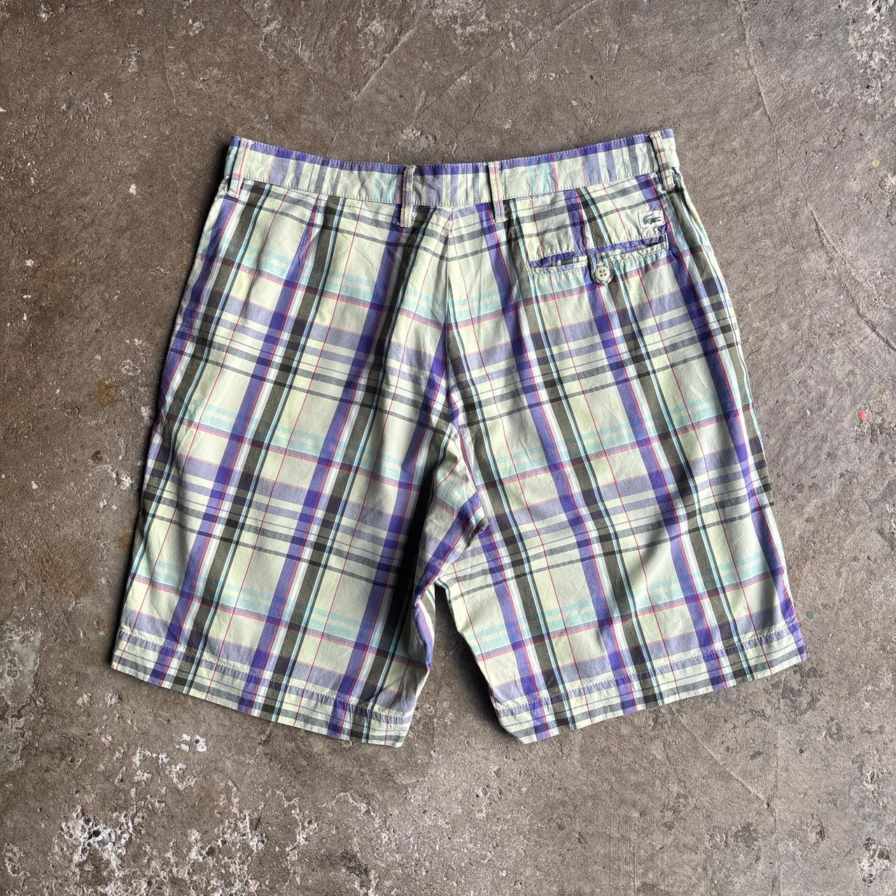 Vintage Lacoste Pastel Checkered Shorts