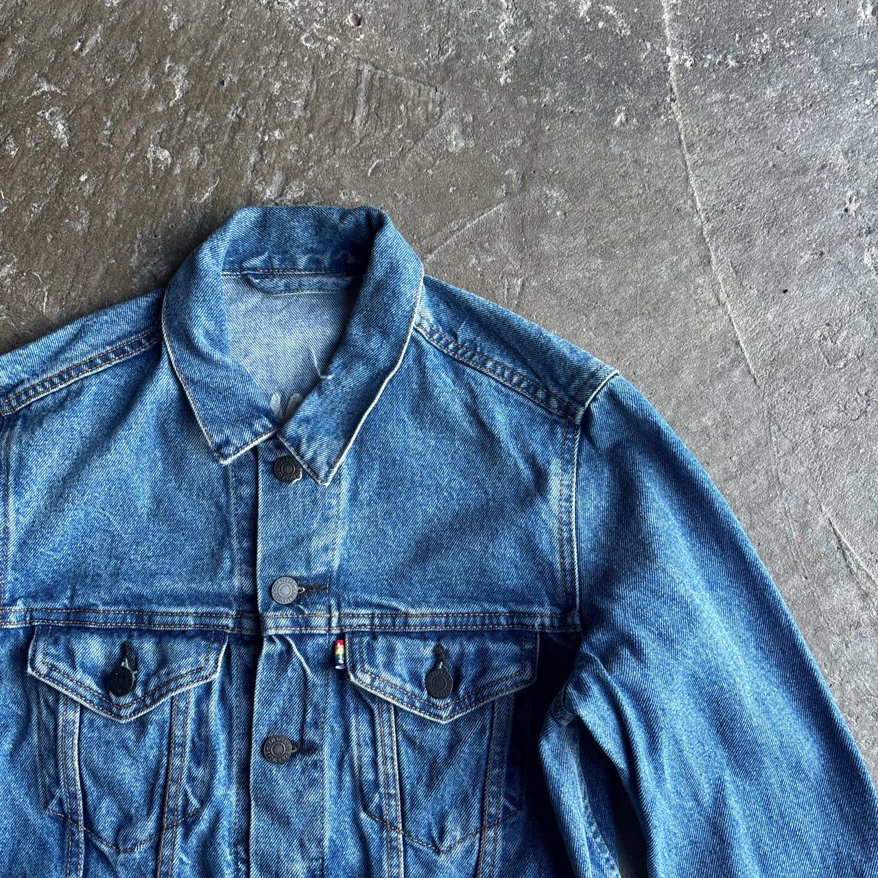 Blue Levi’s Denim Jacket w/ Back Embroidery - XS