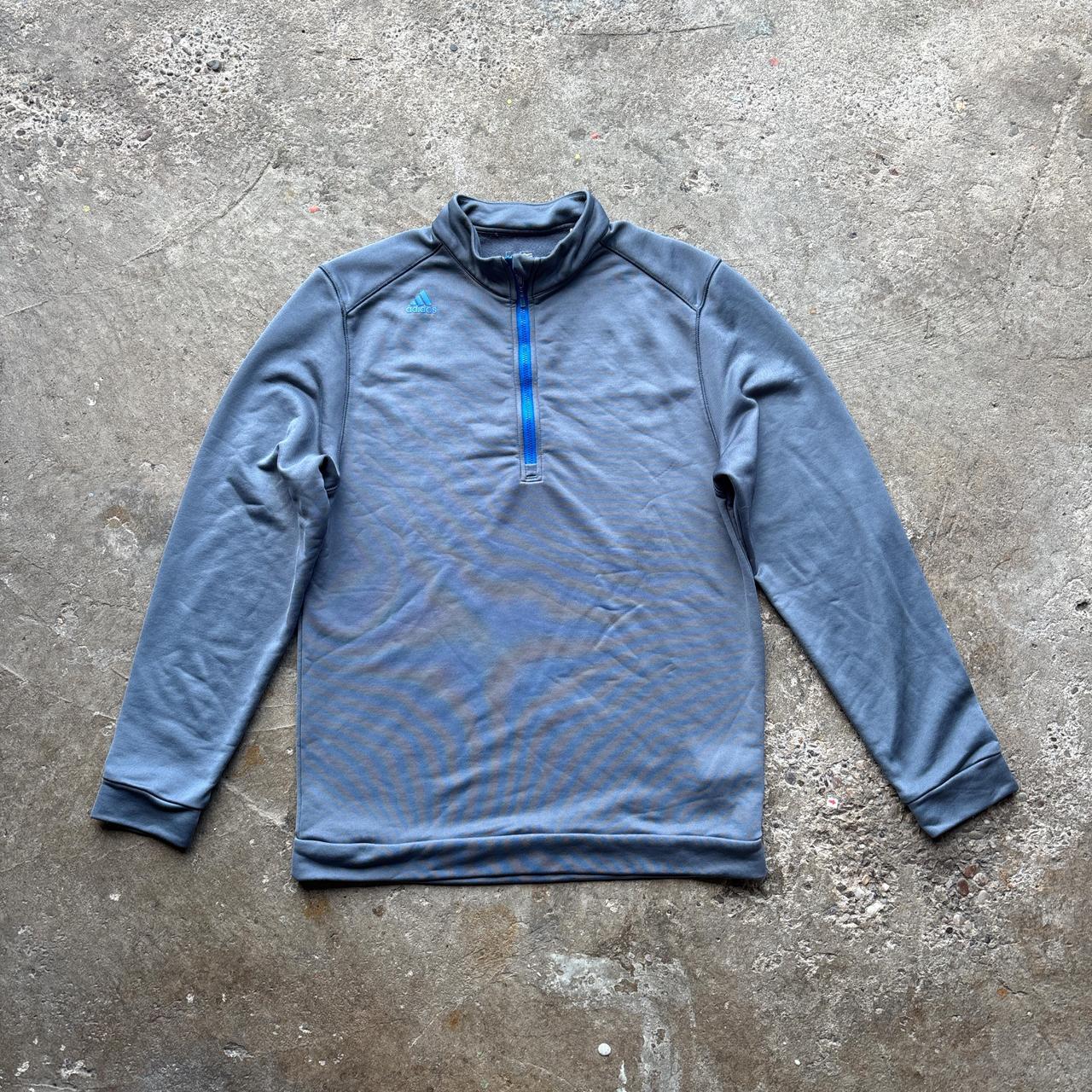 Grey Adidas Golf quarter zip pullover sweatshirt