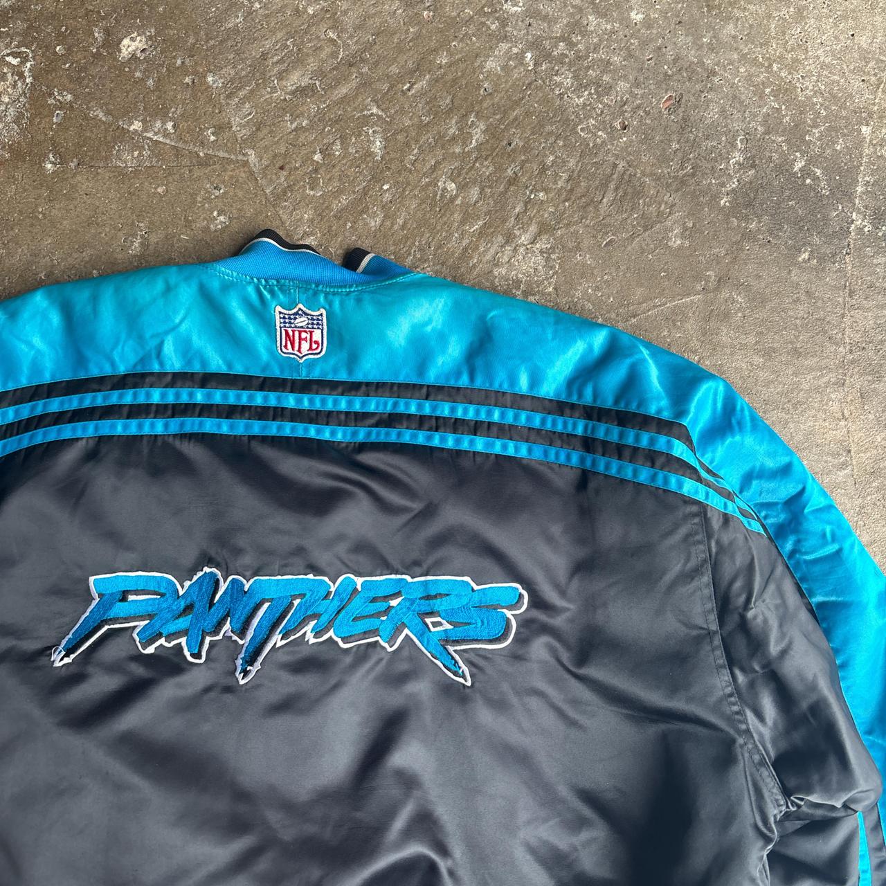 Black & Blue Carolina Panthers Starter Pro Line Starter Varsity Jacket - XL